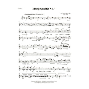 Bolcom, William - String Quartet No. 4 - Score and Parts - Edward B. Marks Music Company