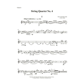 Bolcom, William - String Quartet No. 4 - Score and Parts - Edward B. Marks Music Company