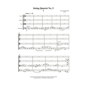 Bolcom, William - String Quartet No. 5 - Score and Parts - Edward B. Marks Music Company