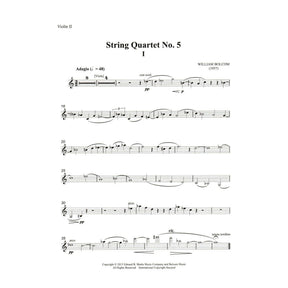 Bolcom, William - String Quartet No. 5 - Score and Parts - Edward B. Marks Music Company