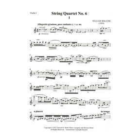 Bolcom, William - String Quartet No. 6 - Score and Parts - Edward B. Marks Music Company