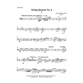Bolcom, William - String Quartet No. 6 - Score and Parts - Edward B. Marks Music Company