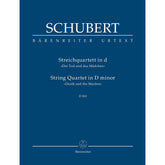 Schubert, Franz - Quartet in d minor, D 810 URTEXT Published by Barenretier