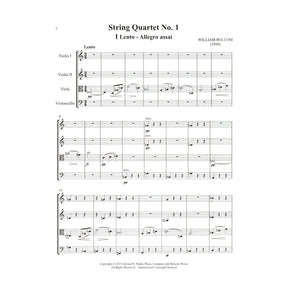 Bolcom, William - String Quartet No. 1 - Score and Parts - Edward B. Marks Music Company