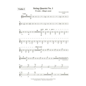 Bolcom, William - String Quartet No. 1 - Score and Parts - Edward B. Marks Music Company
