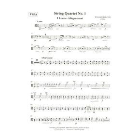 Bolcom, William - String Quartet No. 1 - Score and Parts - Edward B. Marks Music Company