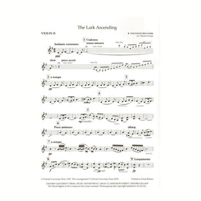 Vaughan Williams, R. - The Lark Ascending - for String Quartet (Parts Only) - arranged by Martin Gerigk - Oxford University Press