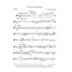 Vaughan Williams, R. - The Lark Ascending - for String Quartet (Parts Only) - arranged by Martin Gerigk - Oxford University Press