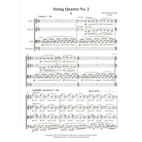 Bolcom, William - String Quartet No. 2 - Score and Parts - Edward B. Marks Music Company