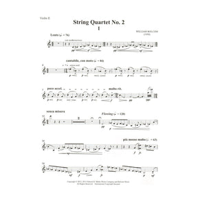 Bolcom, William - String Quartet No. 2 - Score and Parts - Edward B. Marks Music Company