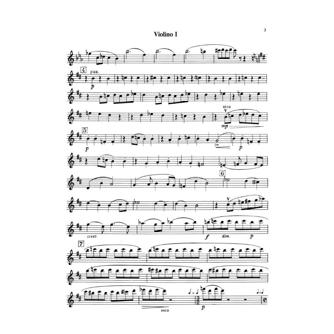 Shostakovich, Dmitri - Quartet No 9 in E-flat, Op 117 - Parts - Published by DSCH