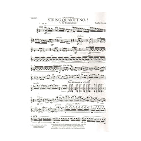 Sheng, Bright - String Quartet No. 5, "The Miraculous" - for 2 Violins, Viola, and Cello - G Schirmer Edition