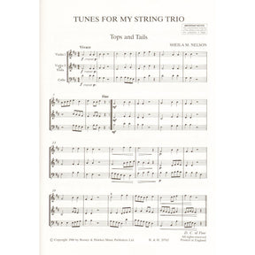 Nelson, Sheila - Tunes for my String Trio for 2 Violins and Cello (or Violin, Viola & Cello) - Published by Boosey & Hawkes