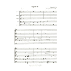 Bach, J.S. - Fugue 10 - for String Quintet or String Orchestra - arranged by Dishinger - Medici Music Press