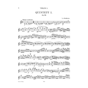Beethoven, Ludwig - 4 Quintets Op 4, 29, 104, 137 for Two Violins, Two Violas and Cello - Peters Edition