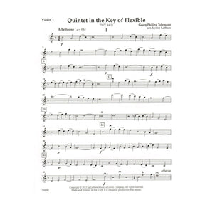 Quintet in the Key of Flexible - Work by G.P. Telemann - Arranged for Flexible String Quintet by Lynne Latham