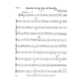 Quintet in the Key of Flexible - Work by G.P. Telemann - Arranged for Flexible String Quintet by Lynne Latham
