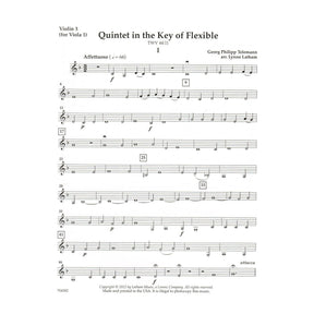 Quintet in the Key of Flexible - Work by G.P. Telemann - Arranged for Flexible String Quintet by Lynne Latham