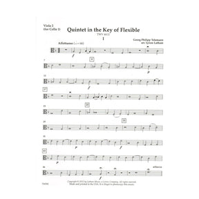 Quintet in the Key of Flexible - Work by G.P. Telemann - Arranged for Flexible String Quintet by Lynne Latham