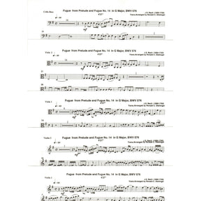 Bach, J.S. - Fugue from Prelude and Fugue in G Major (BWV 576) - for String Quintet - arranged by Dishinger - Medici Music Press