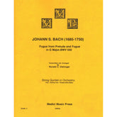 Bach, J.S. - Fugue from Prelude and Fugue in G (BWV 550) - for String Quintet - arranged by Dishinger - Medici Music Press