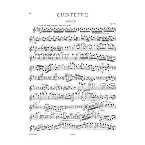 Brahms, Johannes - Quintet No 2 In G Major Op 111 for Two Violins, Two Violas and Cello - Arranged by the Gewandhaus Quartet - Peters Edition