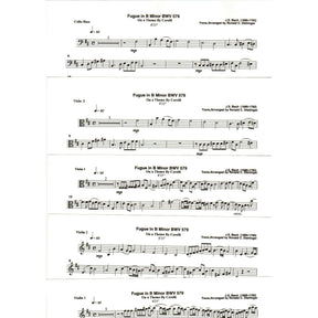 Bach, J.S. - Fugue in B Minor on a Theme of A. Corelli (BWV 579) - for String Quintet - arranged by Dishinger - Medici Music Press