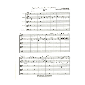 Bach, J.S. - Fugue from Prelude and Fugue (Dorian), BWV 538 - for String Quintet - arranged by Dishinger - Medici Music Press