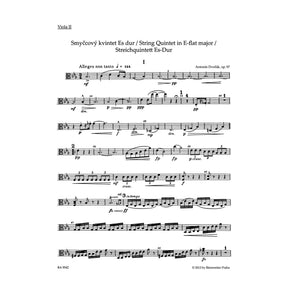 Dvorak, Antonin - String Quintet in E Flat Major, Op 97 - edited by Frantisek Bartos -  Barenreiter