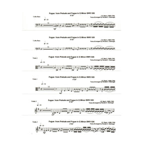 Bach, J.S. - Fugue from Prelude and Fugue (BWV 535) - for String Quintet or Orchestra - arranged by Dishinger - Medici Music Press