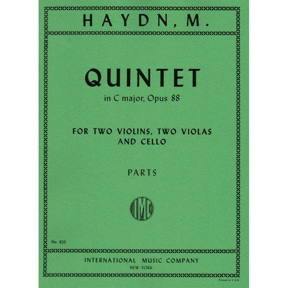 Michael Haydn - Quintet in C Major, Op 88 - Two Violins, Two Violas, and Cello - International Music Co