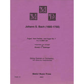 Bach, J.S. - Fugue from Fantasy and Fugue No. 7 (BWV 537) - for String Quintet - arranged by Dishinger - Medici Music Press