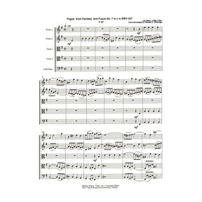 Bach, J.S. - Fugue from Fantasy and Fugue No. 7 (BWV 537) - for String Quintet - arranged by Dishinger - Medici Music Press