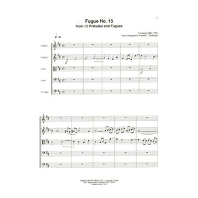 Bach, J.S. - Fugue No. 15 from 12 Preludes and Fugues - for String Quintet or Orchestra - arranged by Dishinger - Medici Music Press