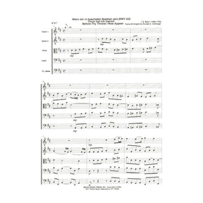 Bach, J.S. - Before Thy Throne I Now Appear, BWV 432 - for String Quintet or String Orchestra - arranged by Dishinger - Medici Music Press