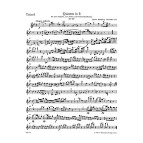 Mozart, WA - The Complete String Quintets - Two Violins, Two Violas, and Cello - edited by Ernst Hess and Ernst Fritz Schmid - Bärenreiter Verlag URTEXT