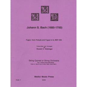 Bach, J.S. - Fugue from Prelude and Fugue in G (BWV 550) - for String Orchestra - arranged by Dishinger - Medici Music Press