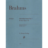 Brahms, Johannes - String Sextet No. 1 in B-flat Major, Op. 18 - URTEXT Published by G Henle Verlag