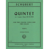 Schubert, Franz - Quintet In C Major, Op 163, D 956 - PARTS ONLY - International Music Company