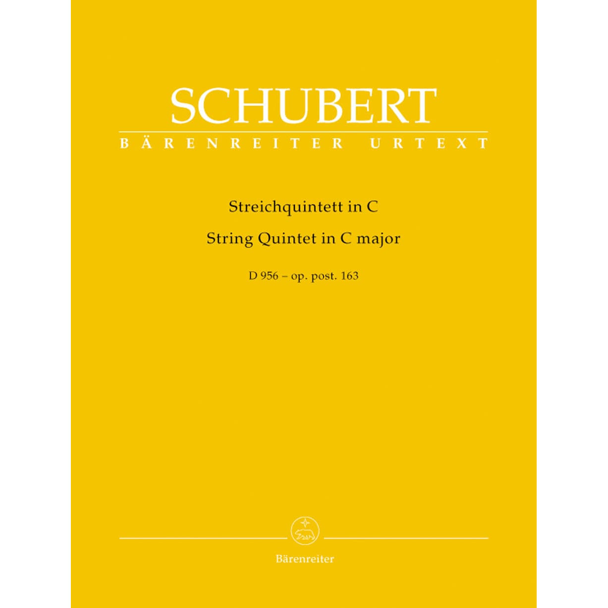 Schubert, Franz - Quintet in C Major, Op 163, D 956 - PARTS ONLY - Barenretier URTEXT