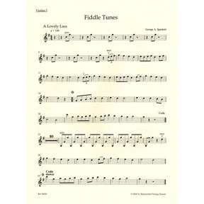 Fiddle Tunes: Irish Music for Strings - Two Violins, Viola (3rd Violin), and Cello (Bass) - arranged by Georg Speckert - Bärenreiter Verlag