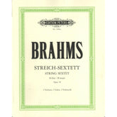 Brahms, Johannes - Sextet No 1 In B-Flat Major, Op 18 - Two Violins, Two Violas and Two Cellos - Set of Parts - Edition Peters