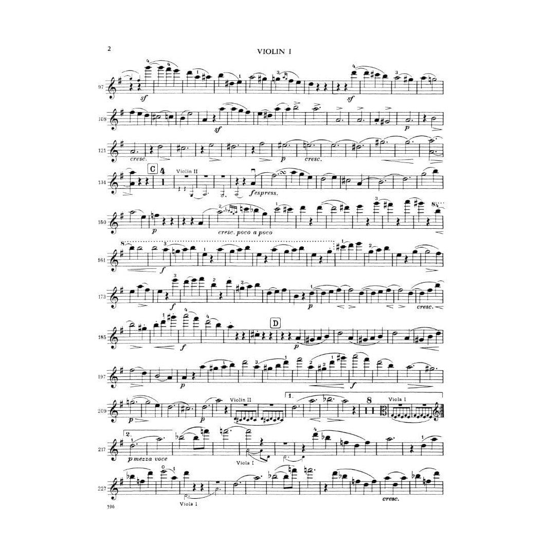 Brahms, Johannes - Sextet No 2 in G Major, Op 36 - Two Violins, Two Violas and Two Cellos - Set of Parts - International Music Company