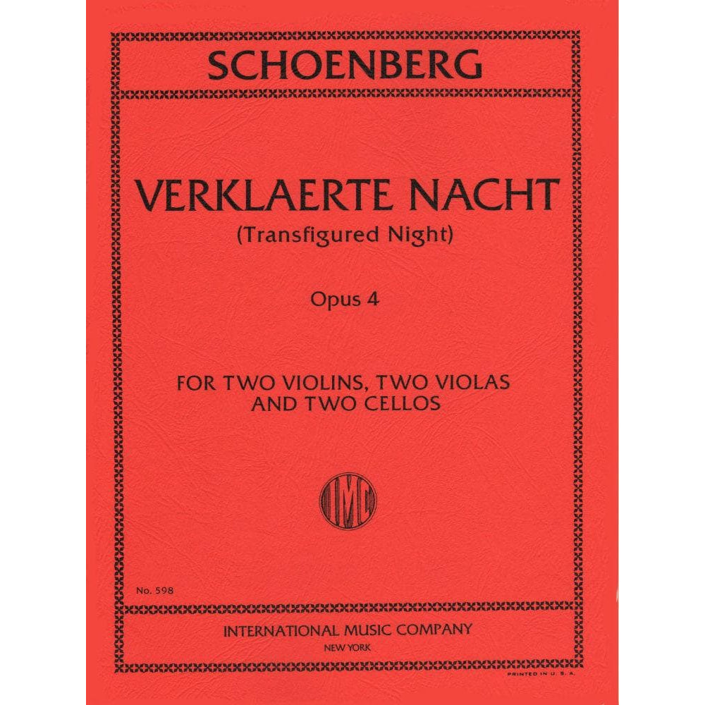 Schoenberg, Arnold - Verklaerte Nacht, Op 4 (Transfigured Night) - for Two Violins, Two Violas, and Two Cellos - International Music Company