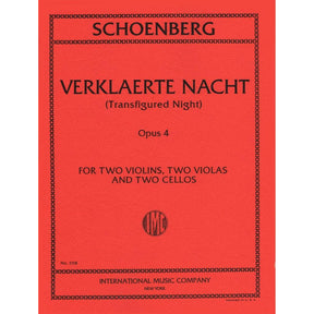 Schoenberg, Arnold - Verklaerte Nacht, Op 4 (Transfigured Night) - for Two Violins, Two Violas, and Two Cellos - International Music Company