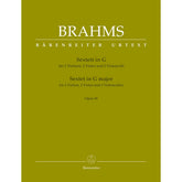 Brahms, Johannes - Sextet in G Major, Op 36 for 2 Violins, 2 Violas and 2 Cellos - edited by Christopher Hogwood - Bärenreiter