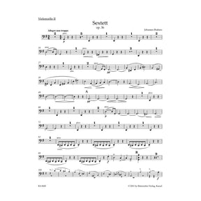 Brahms, Johannes - Sextet in G Major, Op 36 for 2 Violins, 2 Violas and 2 Cellos - edited by Christopher Hogwood - Bärenreiter