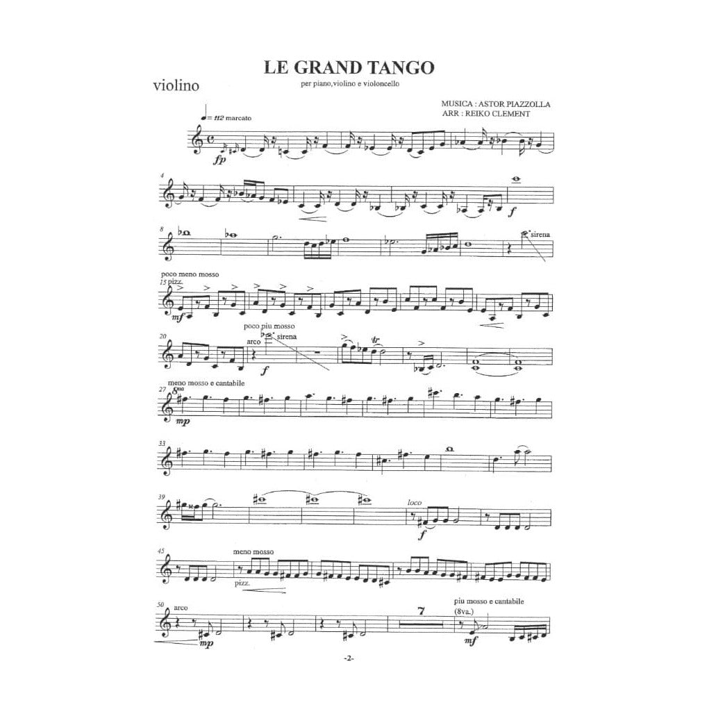 Astor Piazzolla - Le Grand Tango for Piano Trio