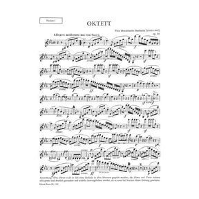 Mendelssohn, Felix - Octet in E-flat Major, Op 20 - Four Violins, Two Violas, and Two Cellos - Edition Peters