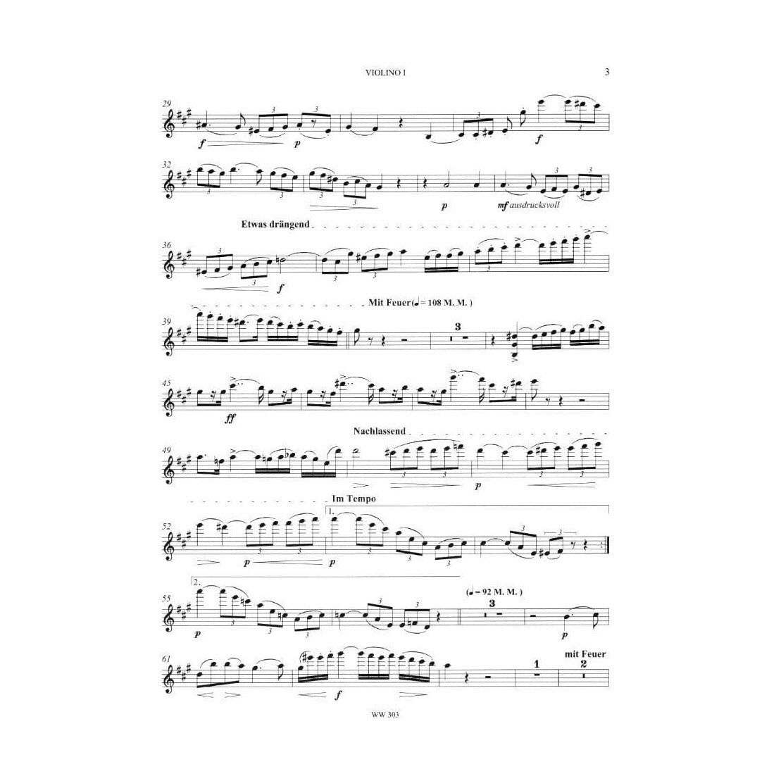 Draeseke, Felix - Quintet in A major, WoO 25 ("Stelzner-Quintett") - Two Violins, Viola, Violotta, and Cello - edited by Udo R Follert - Verlag Walter Wollenweber